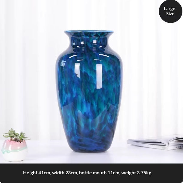 Light Luxury Vintage Enamel Glass Vase