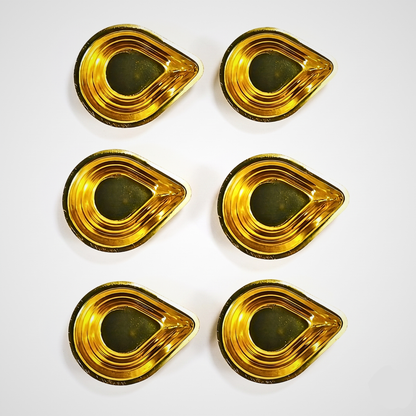 Pure Brass Kuber Diya Set of 6