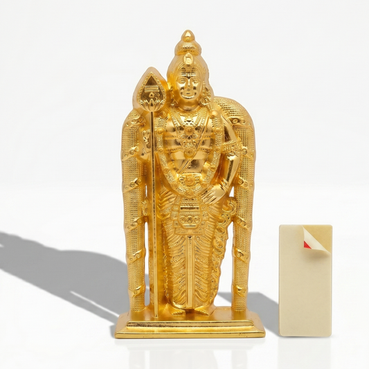 Lord Murugan Statue Gold Finish