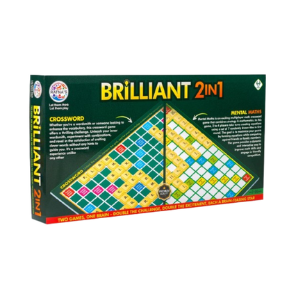 Brilliant 2 in 1 Crossword & Mental Maths