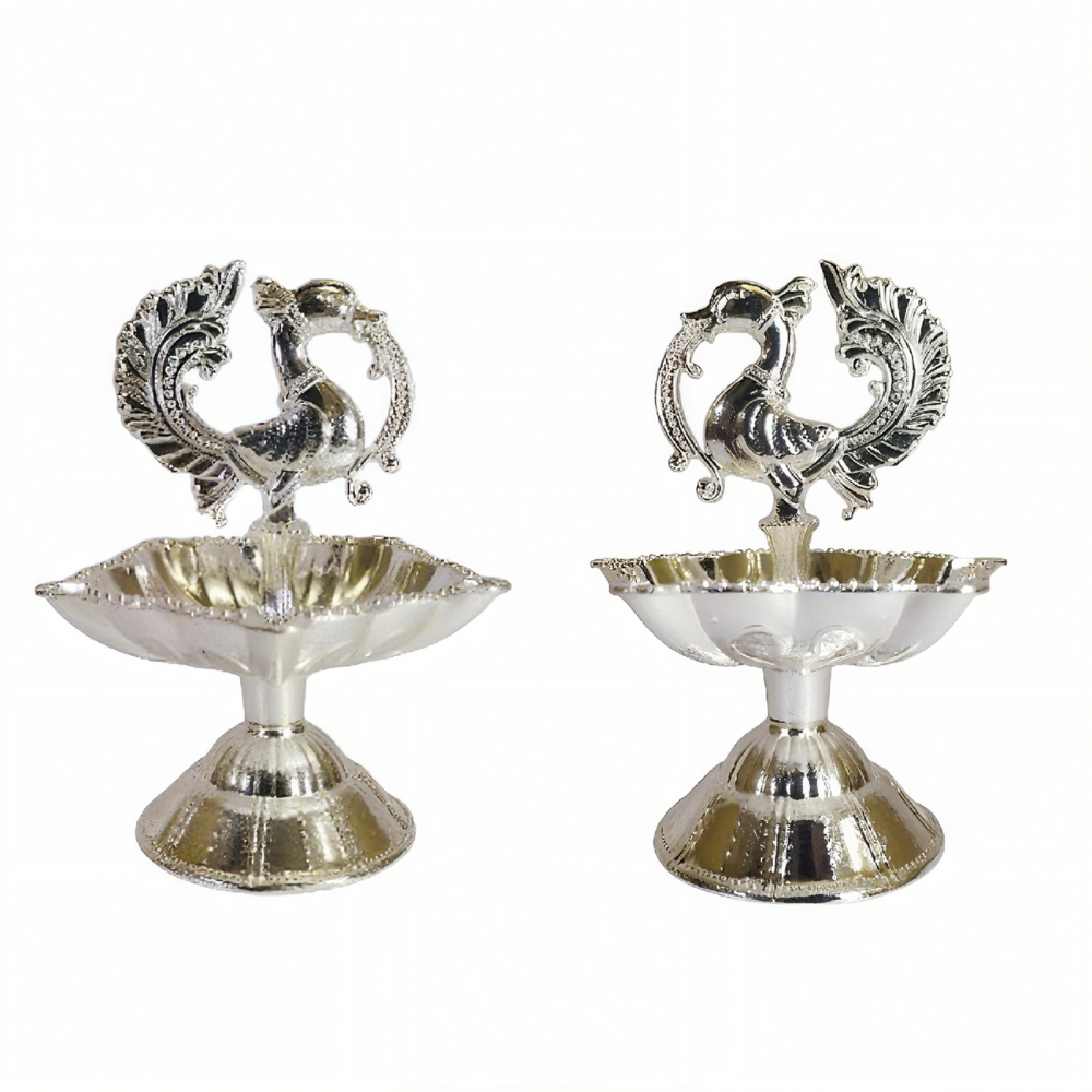 German Silver Anapakshi Diya pack of 1