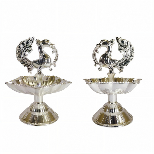 German Silver Anapakshi Diya pack of 1