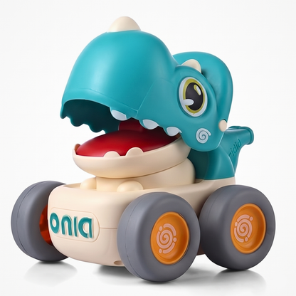 Push &amp; Go Whistle Dino Car