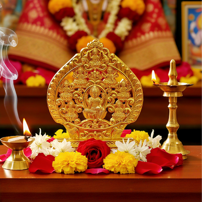 Gold Coated Ashta Lakshmi Statue