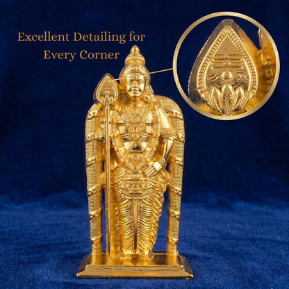 Lord Murugan Statue Gold Finish