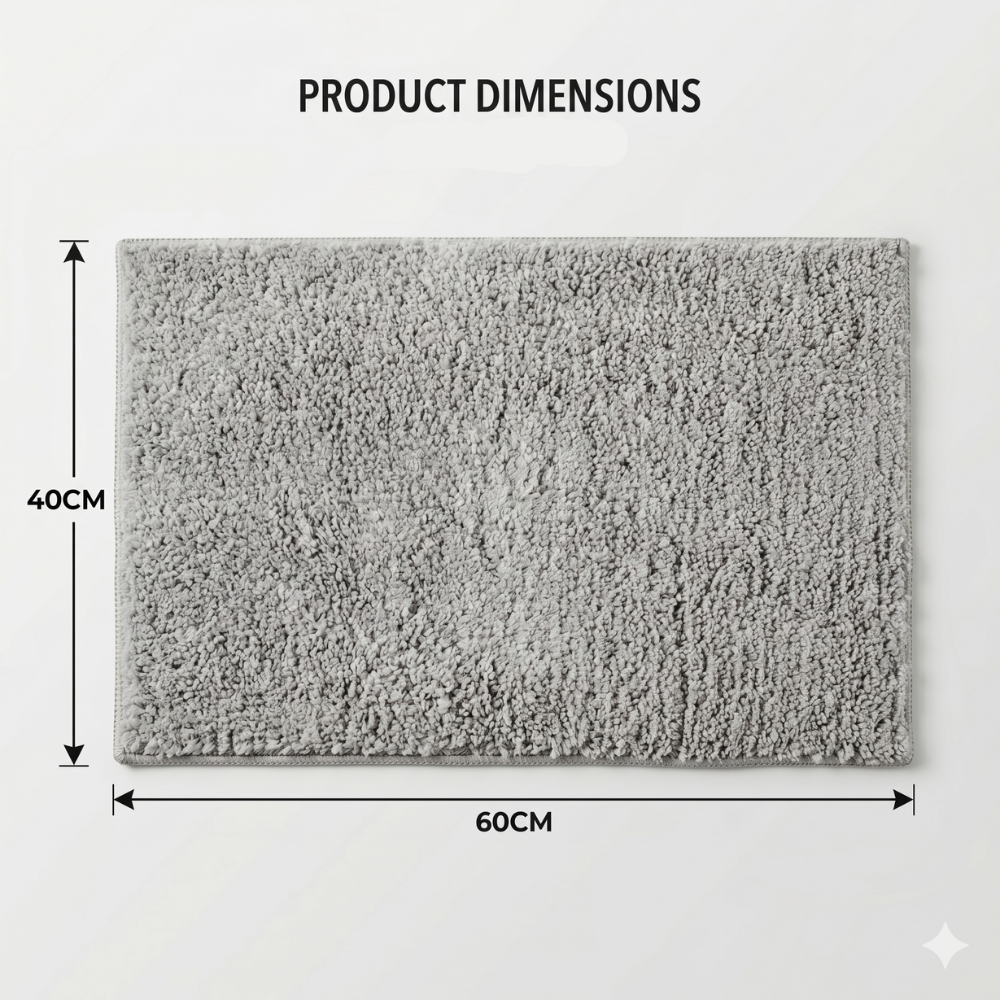 Premium Microfiber Bath Mat (pack of 2)