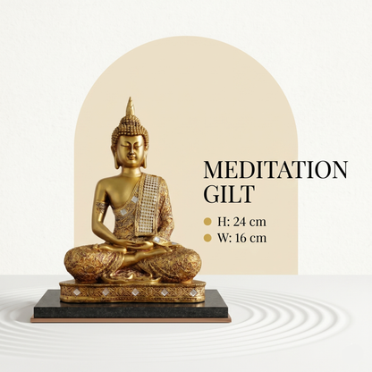 Meditating Buddha Idol (24cm)