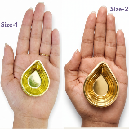 Pure Brass Kuber Diya Set of 6