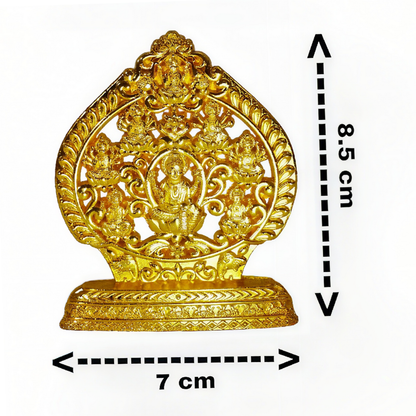 Gold Coated Ashta Lakshmi Statue