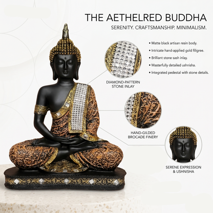 Meditating Buddha Idol (24cm)