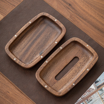 Walnut Tissue Box Living Room Chinese-style Napkin Holder