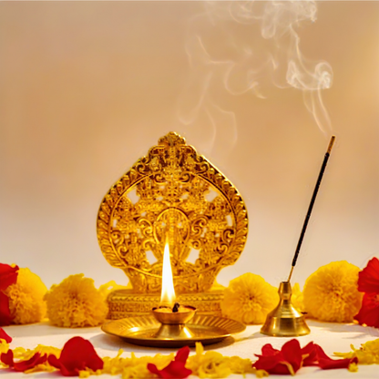 Gold Coated Ashta Lakshmi Statue