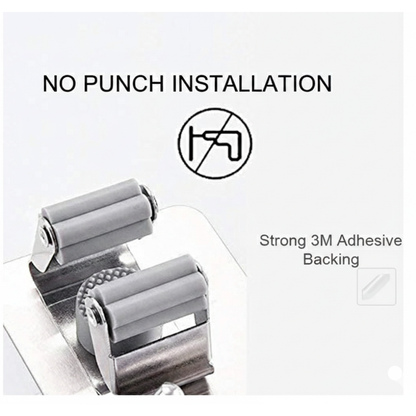Stainless Steel Broom Holder (Pack of 2)