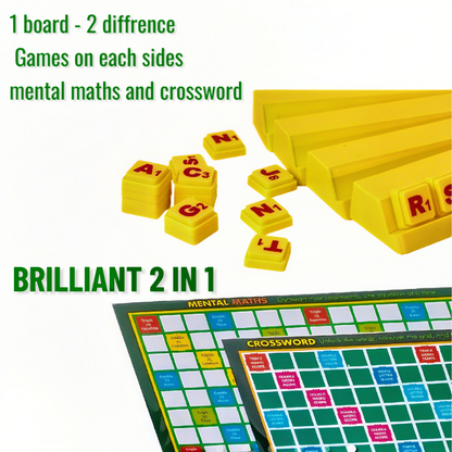 Brilliant 2 in 1 Crossword & Mental Maths
