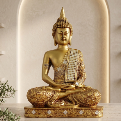 Meditating Buddha Idol (24cm)
