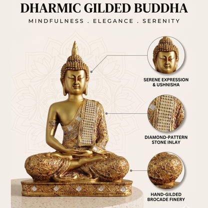Meditating Buddha Idol (24cm)