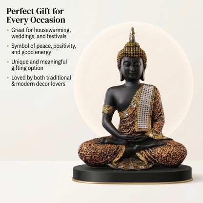 Meditating Buddha Idol (24cm)