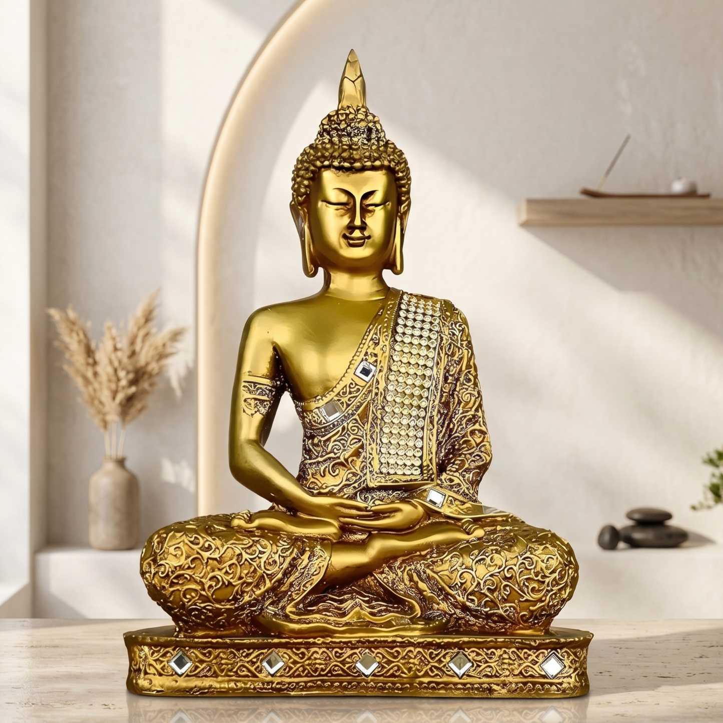 Meditating Buddha Idol (24cm)