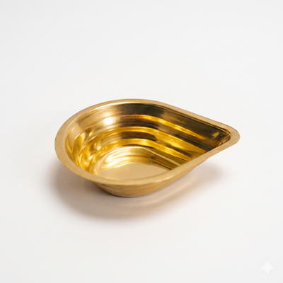 Pure Brass Kuber Diya Set of 6