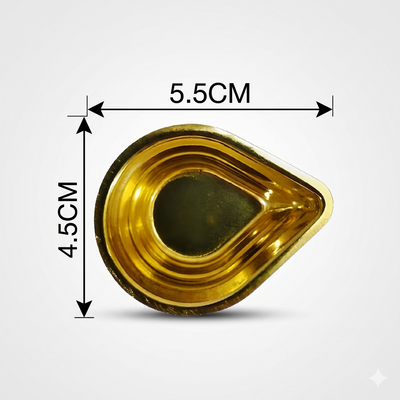 Pure Brass Kuber Diya Set of 6
