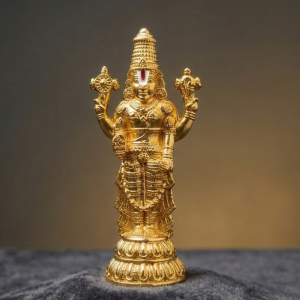German Gold Tirupati Balaji Idol