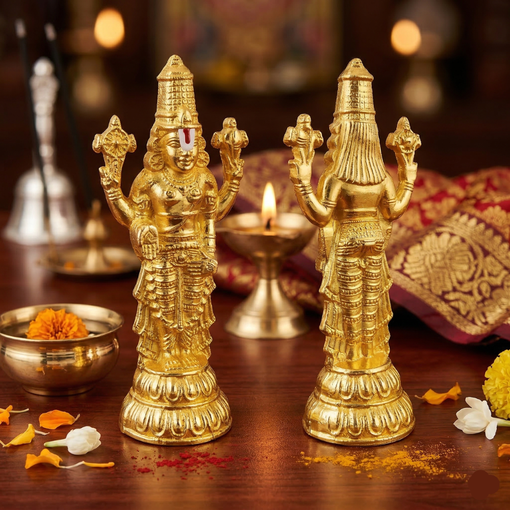 German Gold Tirupati Balaji Idol
